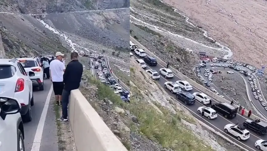 暑假新疆旅游太火爆，独库公路堵到哭，5万2车票被抢空！