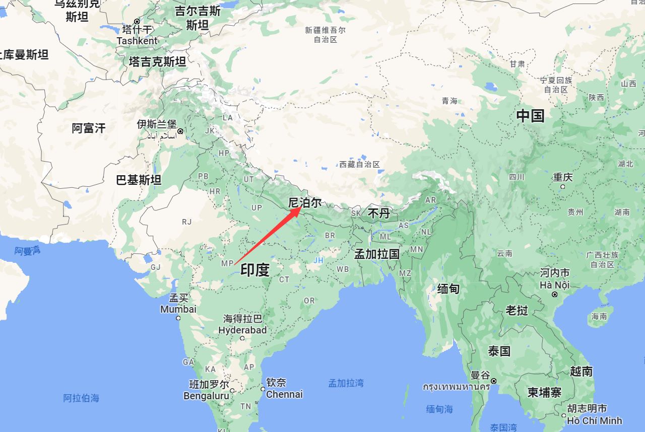 尼泊尔是哪个国家？尼泊尔面积和人口以及位置地图