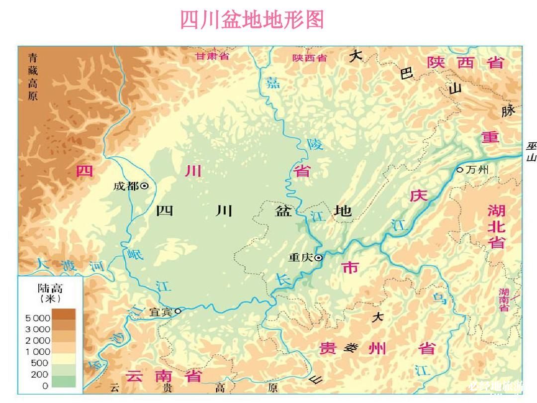 四川盆地在哪里？海拔高度多少米？四川盆地位置地图与介绍