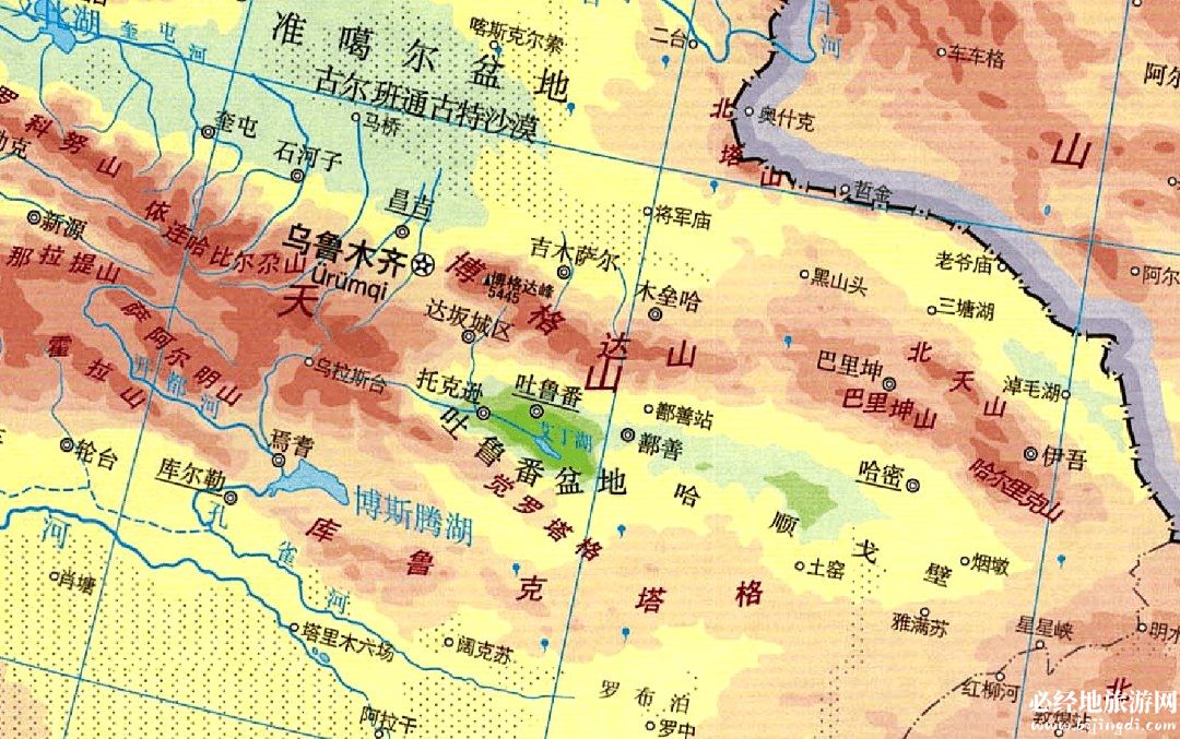 吐鲁番盆地在哪里？海拔高度多少米？吐鲁番盆地位置地图与介绍