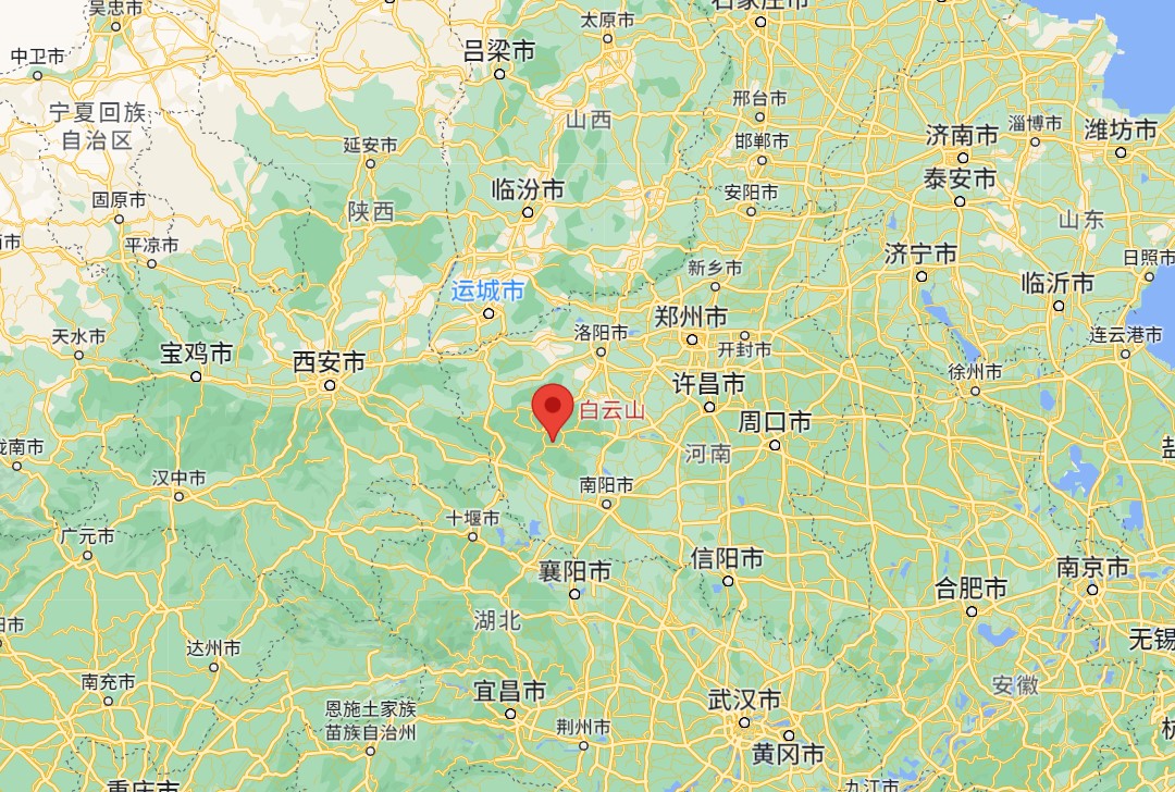 白云山在哪里？白云山在哪个省哪个市？洛阳白云山的位置地图
