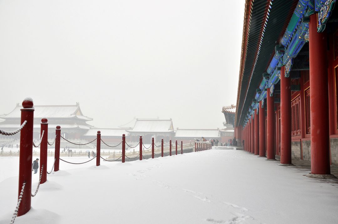 北京故宫雪景图2